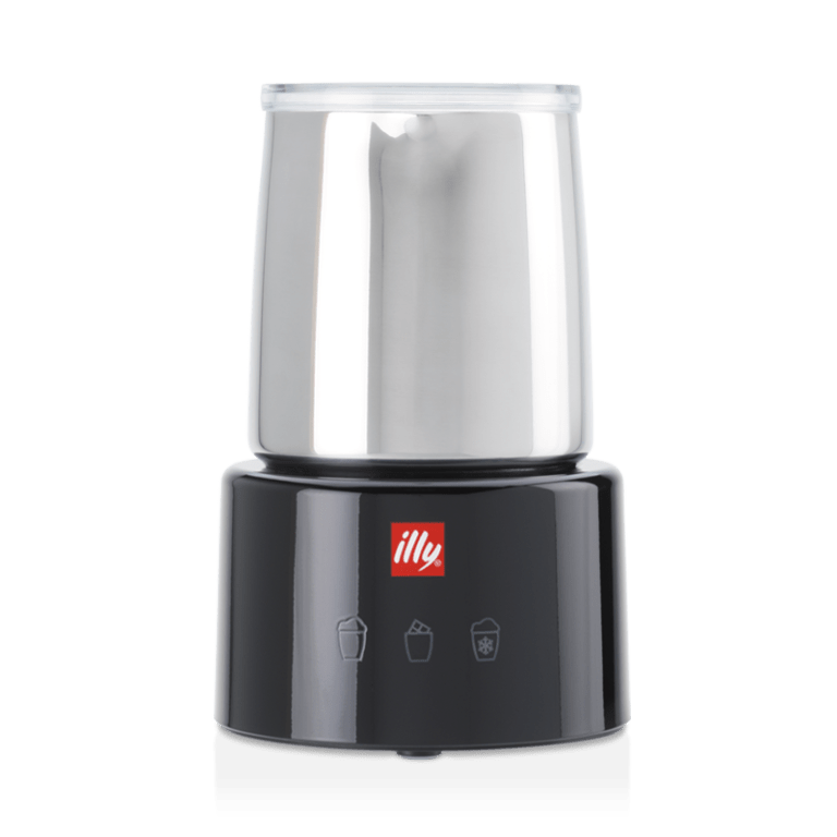 illy Electric Milk Frother (Black & Stainless Steel) illy