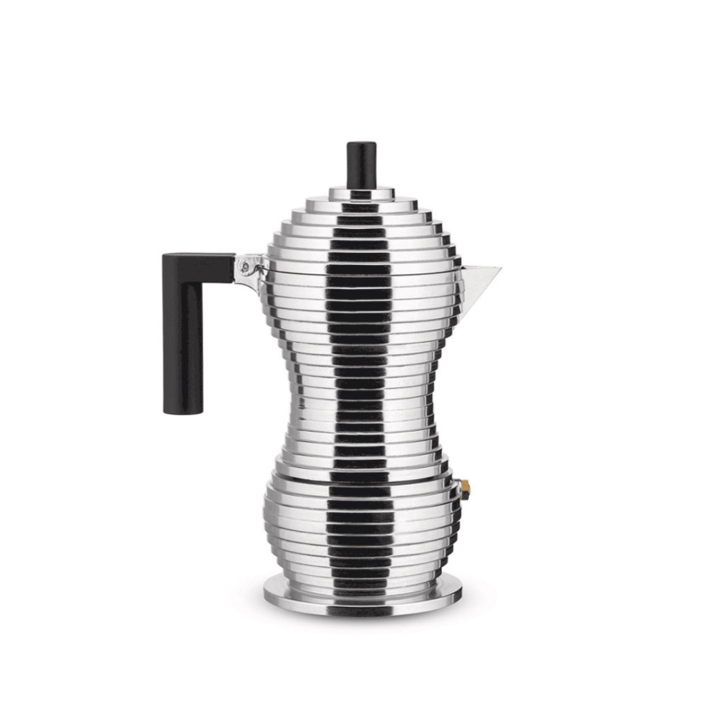 illy Alessi Pulcina 3 Cup Moka Pot (Black) illy