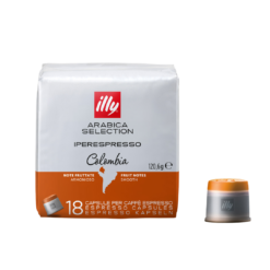 กาแฟอาราบิกาโคลอมเบีย ชนิดแคปซูล illy iperEspresso สำหรับเครื่องเอสเพรสโซ่ (บรรจุ 18 แคปซูล)