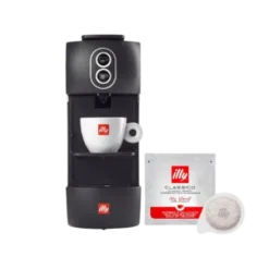 illy Easy Coffee Machine For E.S.E. Pods (Black)+illy E.S.E. Pods Classico Coffee – Medium Roast (Pack of 200)